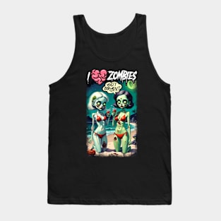 I Love Zombies Tank Top